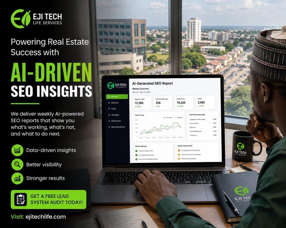 Powering Real Estate Success: AI-Driven Weekly SEO Insights - Cover Image