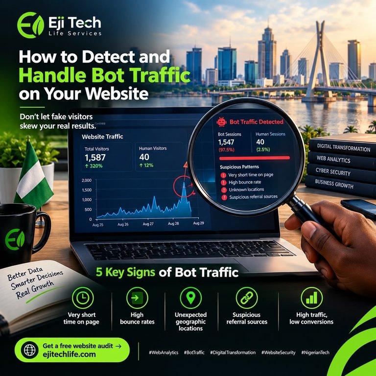 How to Detect and Handle Bot Traffic on Your Website - Cover Image