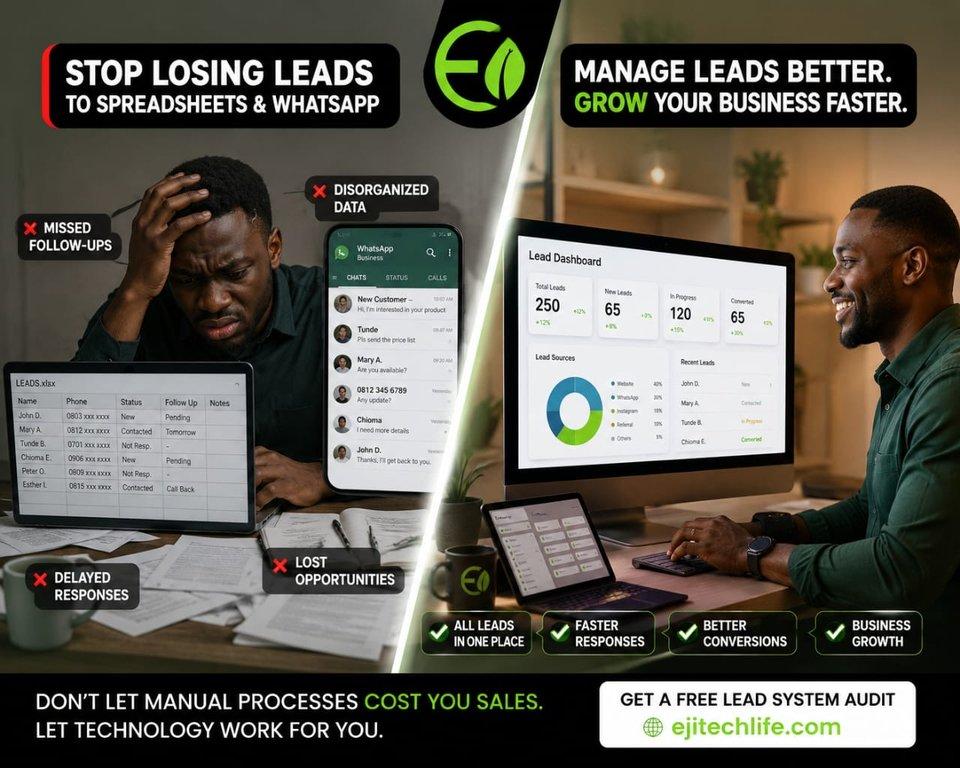 Why Relying on Spreadsheets and WhatsApp is Costing Nigerian SMEs Leads - Cover Image